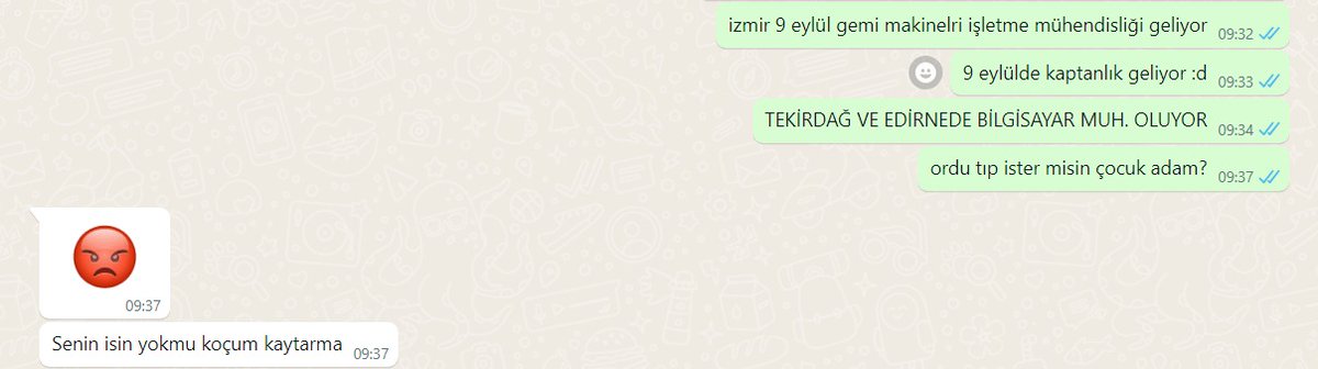 yigitoguzz's tweet photo. Üniversite sonuçları açıklanmış, kardeşime şu bölüm tutuyor diye hevesli hevesli yazıyorum verdiği cevaba bak, yemin ediyorum erkek kardeş terörü diye bişey var https://t.co/cW39a8ppLP