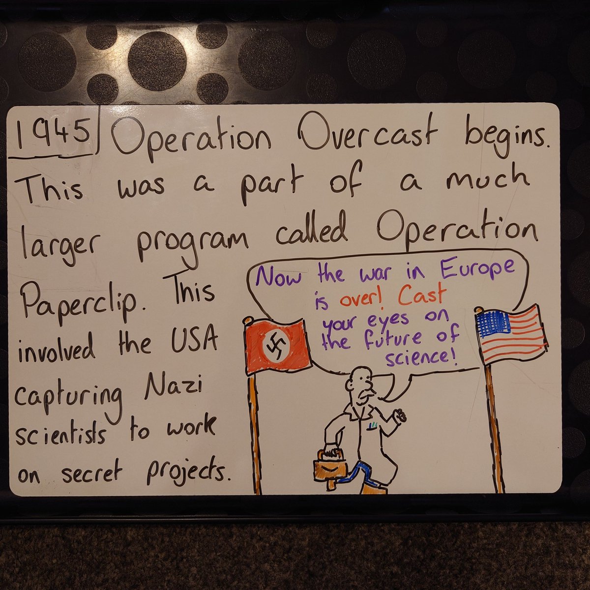 July 20 - #OnThisDay Operation Overcast is established by the U.S. Joint Chiefs of Staff. This was part of the much larger Operation Paperclip. In this US intelligence program more than 1,600 German scientists, engineers and technicians were taken from the former Nazi Germany.