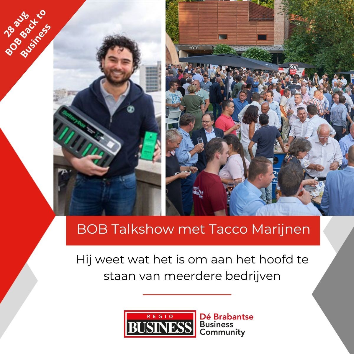 RegioBusiness's tweet photo. De eerste fase van het opzetten of herstellen van een bedrijf vindt serieel ondernemer Tacco Marijnen het meest interessant. Hij werkt met quote-500 lid Marc Brouwers dan ook aan het herstel van McGregor.

Benieuwd? Meld je aan met een ☑️ bij BOB Talkshow: https://t.co/Bk0CLBvPZP https://t.co/P60tzLRc6I