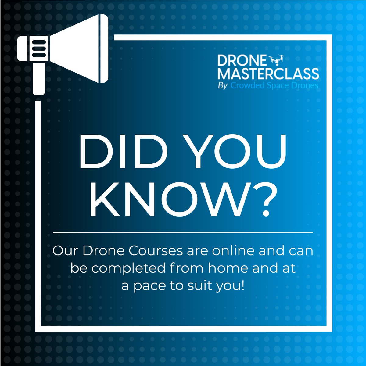 dronemsterclass's tweet photo. Learn from the comfort of your own home, at your own pace, and unleash your aerial potential! 🏠⌛️✈️ 

https://t.co/Tp3xbmBdwO 

#OnlineDroneCourse #FlyHigh #ExpandYourHorizons #DroneEnthusiast #UnleashYourPotential https://t.co/u64RkgW12E
