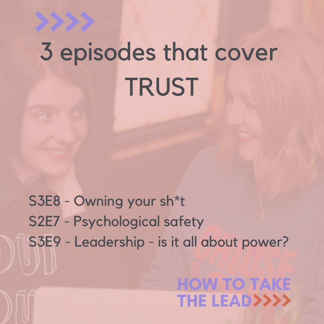 How2TakeTheLead's tweet photo. It's 3 episodes Thursday - this week catch up on our #leadership convos that cover #trust 

You can listen on your #podcast platform of choice https://t.co/Txi8baX7x1 https://t.co/MuuXTEZwCD