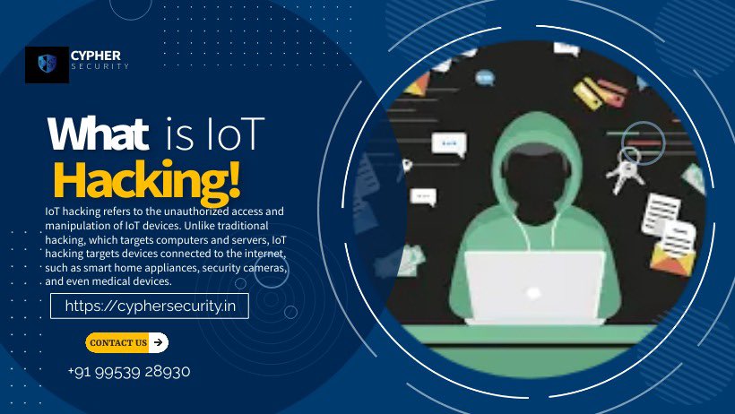 cyphersecurity_'s tweet image. What is IoT hacking ! 
For more information DM us 💫✨
#hack#coding #codmobile #codinglife #python #programmer #procreate #hack #hacks #lifecoach #ai