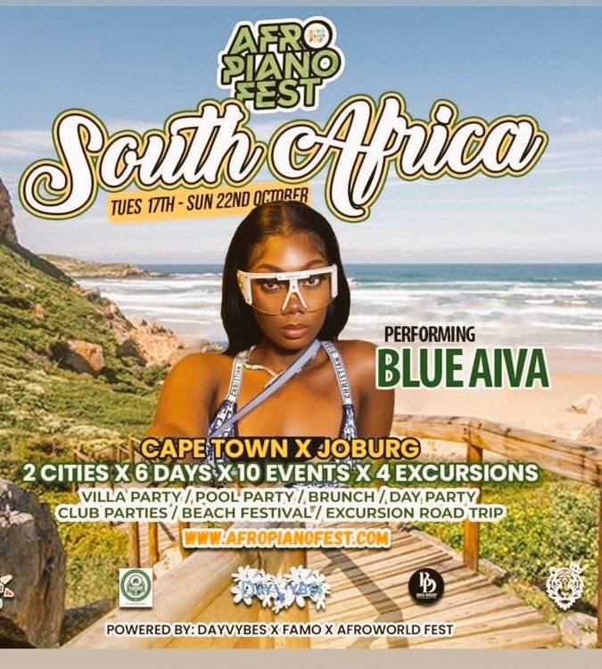 The way I'm anticipating for this Afropiano fest you may think I reside in RSA 😁😁 #BlueAiva #BlueAivaTheBrand #BlueDiamonds