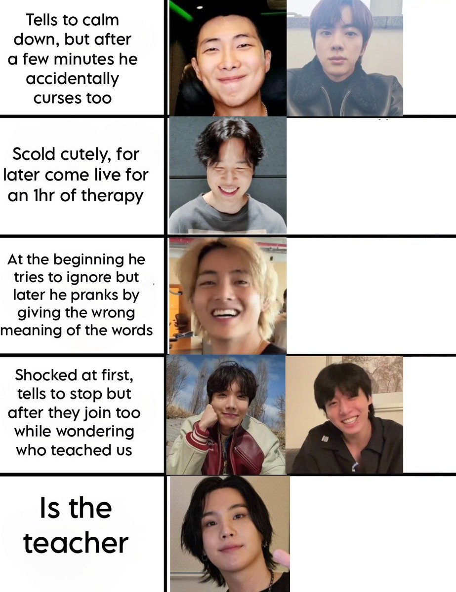 mhereonlyforbts's tweet photo. ARMYS: CURSING

BTS: https://t.co/PMrrdffZSD
