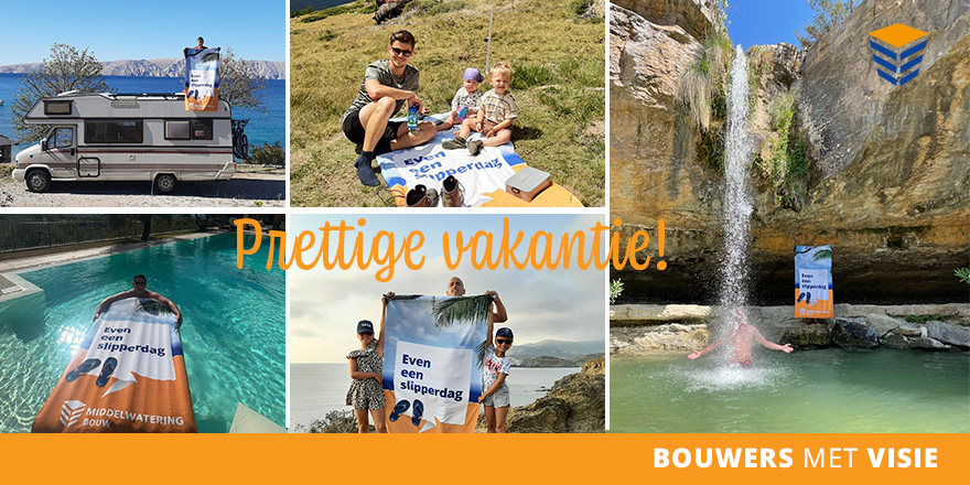 VAKANTIE | Wij gaan van 21 juli t/m 18 augustus genieten van een zomerse break om daarna uitgerust weer volop aan de slag te gaan.
Wij wensen alle vakantiegangers een hele fijne vakantie toe en veel succes voor degene die doorwerken!
#middelwateringbouw #vakantie #bouwersmetvisie