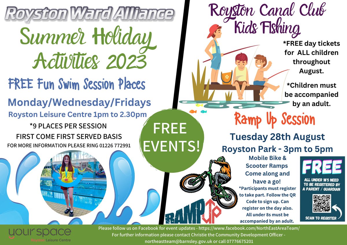 North East Area Team (@nebarnsley) on Twitter photo Free Summer Holiday Activities for Kids in Royston🌞
School's out for Summer 🥳#SummerHolidays #YoungPeople #Summerfun #Royston <a href="/StRoyston/">Royston St John Baptist Primary School</a> <a href="/RoystonStJ/">The Parish of St John the Baptist, Royston.</a> <a href="/MeadsteadPA/">Meadstead Pr Academy</a> <a href="/rescueRAW/">RoystonAnimalWelfare</a> Free Summer Holiday Activities for Kids in Royston🌞
School's out for Summer 🥳#SummerHolidays #YoungPeople #Summerfun #Royston <a href="/StRoyston/">Royston St John Baptist Primary School</a> <a href="/RoystonStJ/">The Parish of St John the Baptist, Royston.</a> <a href="/MeadsteadPA/">Meadstead Pr Academy</a> <a href="/rescueRAW/">RoystonAnimalWelfare</a>