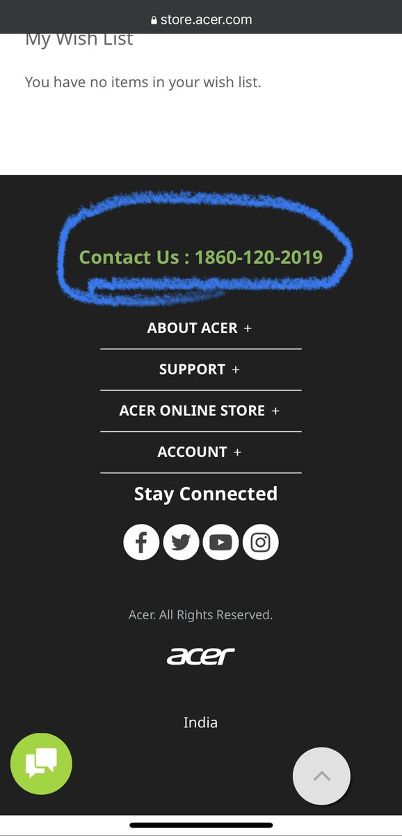 hash4world's tweet photo. @Acer_India why this is not a toll free numbers. When customers are calling to raise concern about your services, why do they have to bear extra charges. Lost 10Rs for a 4 min on call, to know the order status as it’s still processing state on the acer online store. @Acer https://t.co/ZfBV7ioR6A