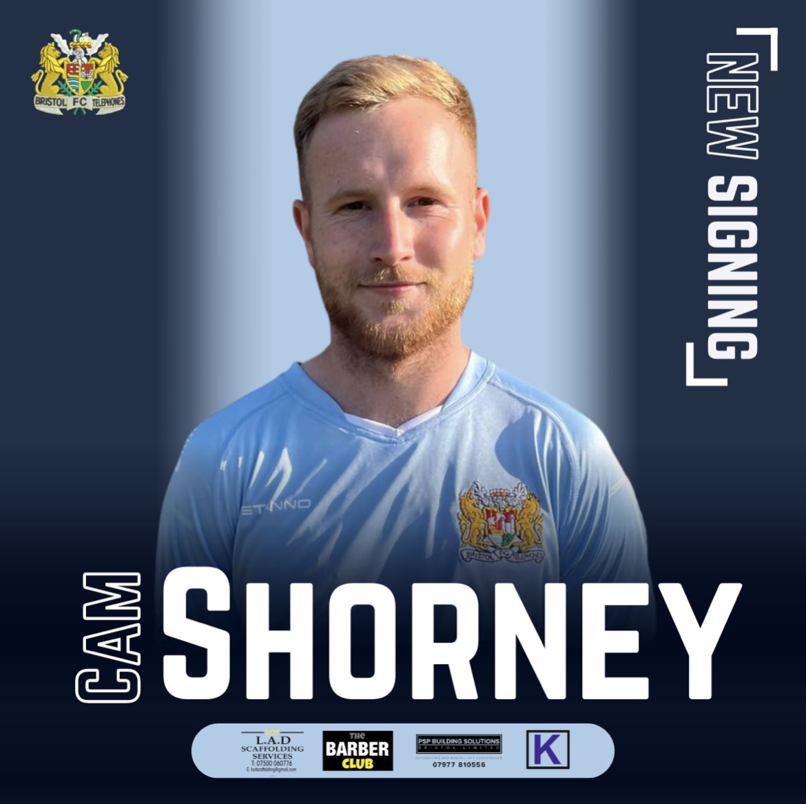Lovingthephones's tweet photo. New Signing ….. ✍🏼

Delighted to announce the signing of Cam.. 
A really talented Footballer, 
With a fantastic passing range, and a well renowned dead ball specialist. 
Previous clubs incl Keynsham, Paulton &amp; Shepton Mallet 
Welcome aboard Cam ☎️📞 https://t.co/2vRmfeos2e