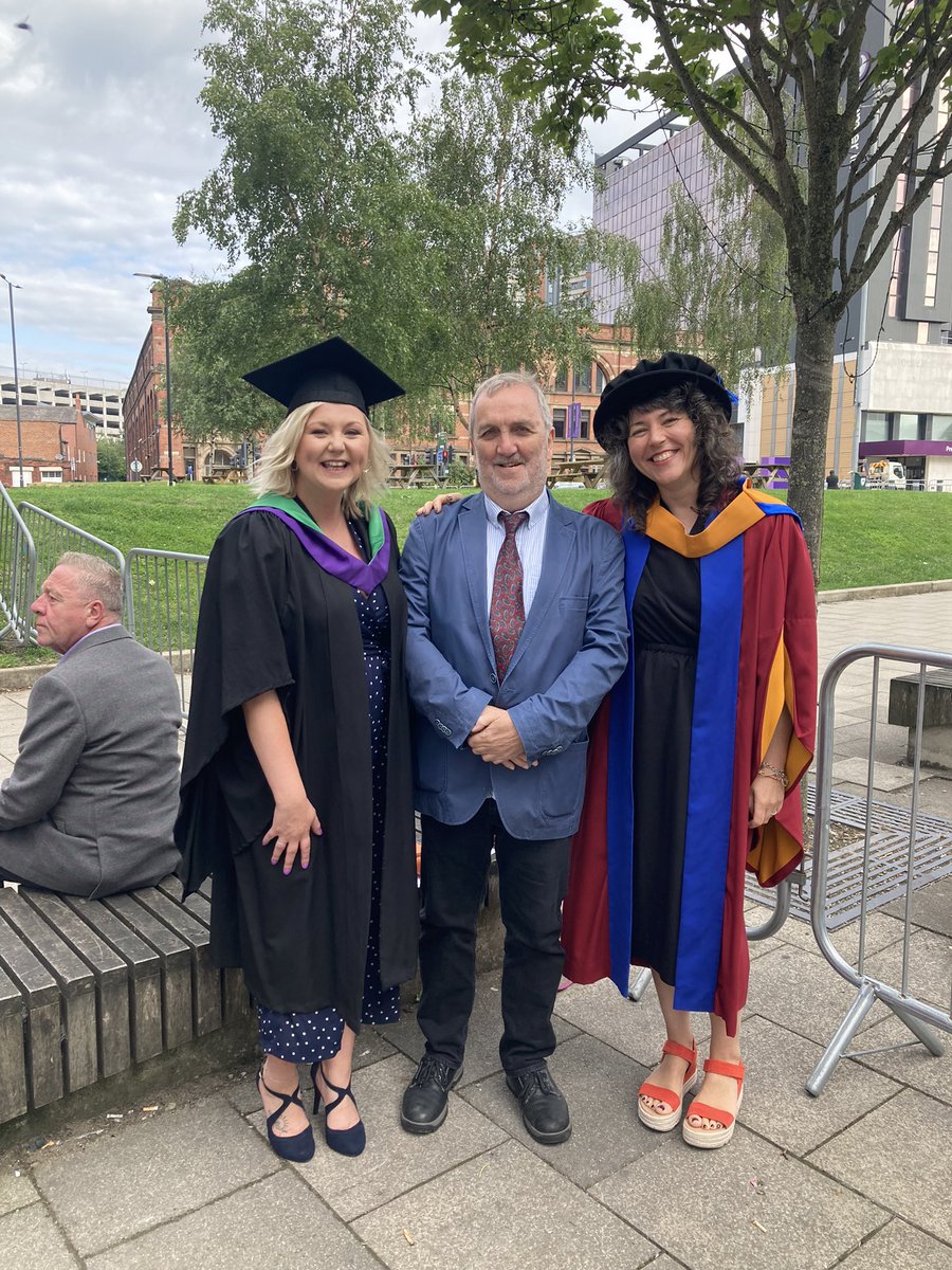 LBUPlayworking's tweet photo. @Door_84 look who we bumped into! Heidi graduating today with her Masters in Play Therapy!! #proud @LBUHealth #lbugraduation https://t.co/1WbJoM2U15