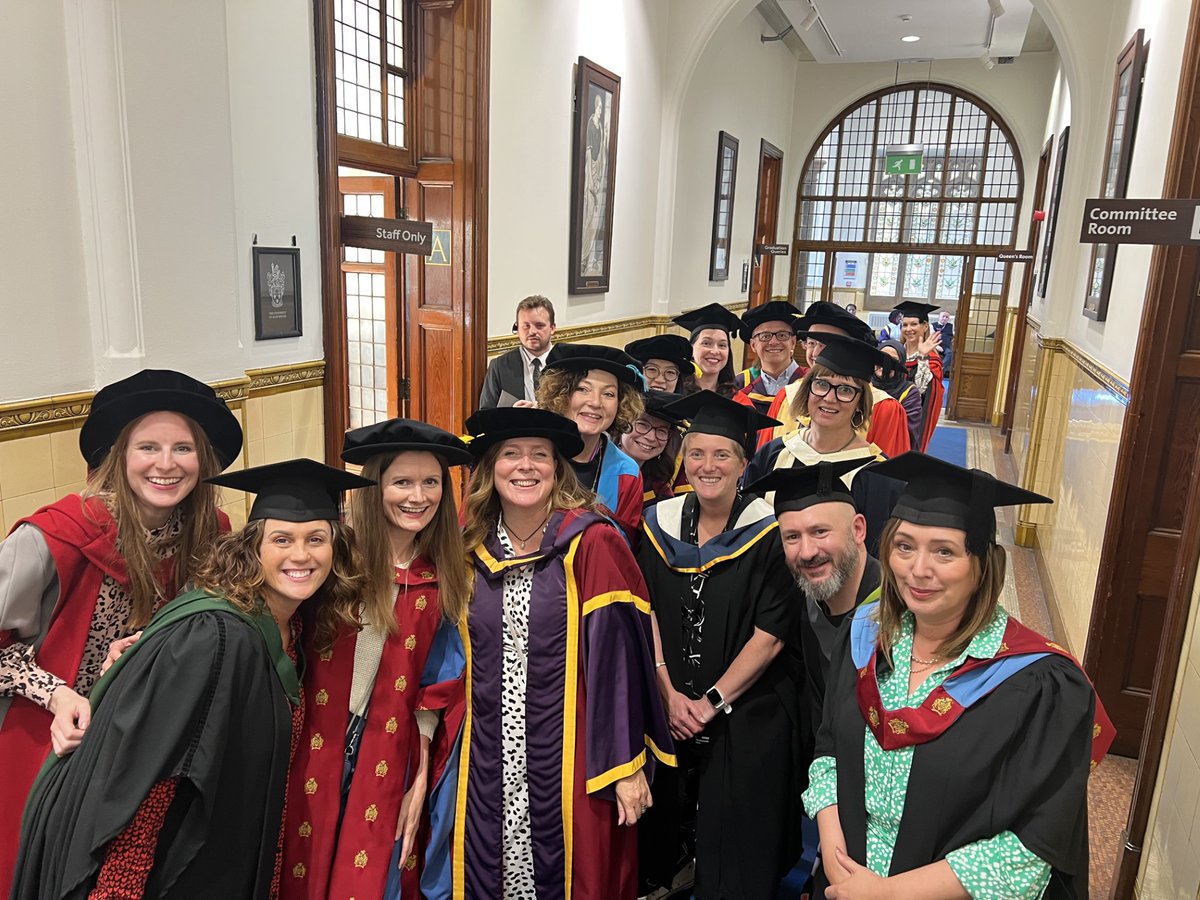 Yesterday our students graduated in a ceremony with 🎉💐 and🤳! <a href="/sespops/">Sarah Cartmell</a> led the celebration while we applauded and cheered on our students. Looking forward to seeing all their successes going forward. The photograph below is our team waiting for the event to begin. 🎓