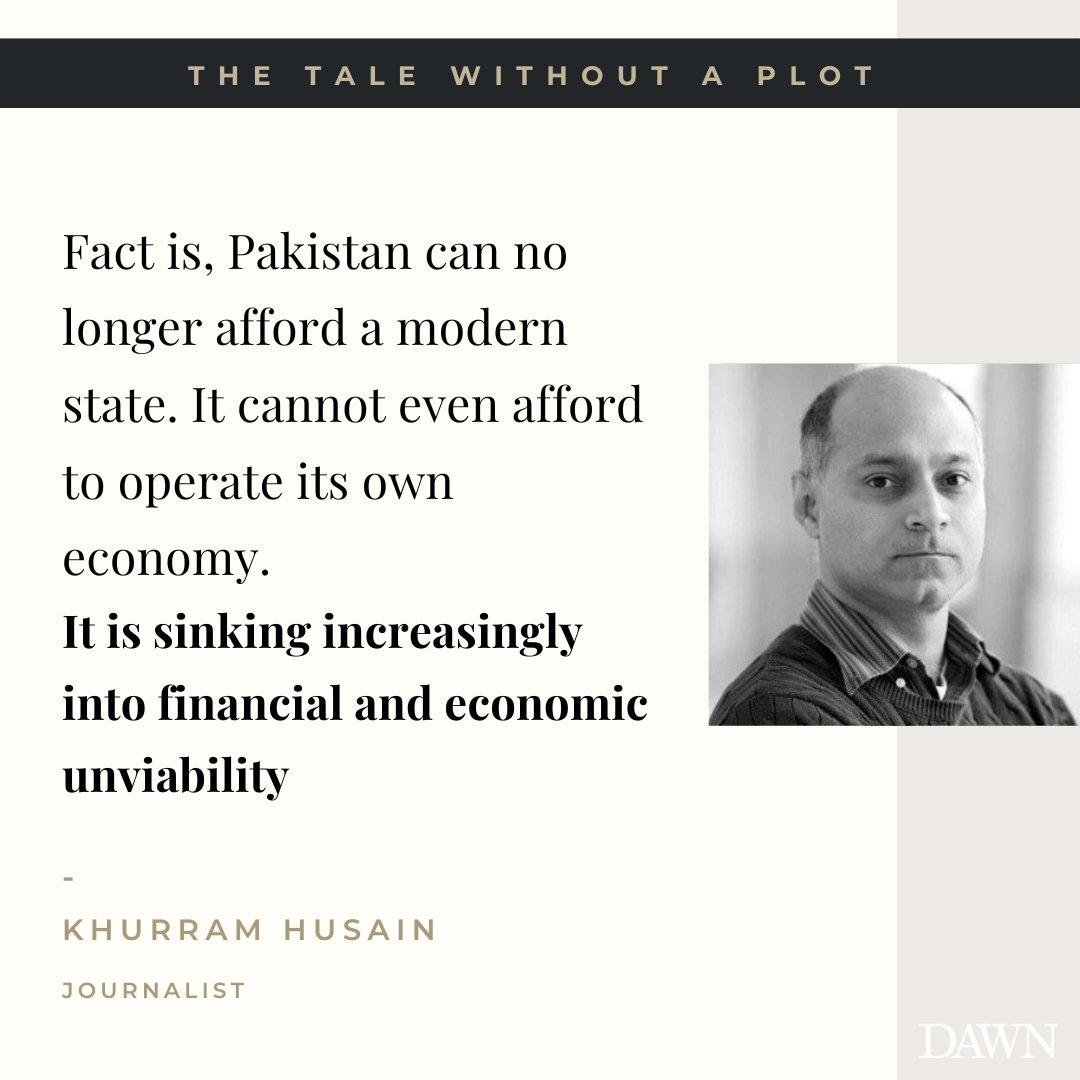 dawn_com's tweet photo. "Since 2008, Pakistan has been continuously under IMF supervision. Over these 15 years there have been four programmes (the current Stand-by Arrangement included). Count the years and you’ll notice that out of these 15 years, it has spent 11 under Fund programmes."

Read the full op-ed by journalist @KhurramHusain: https://t.co/oDx8UNnhCW