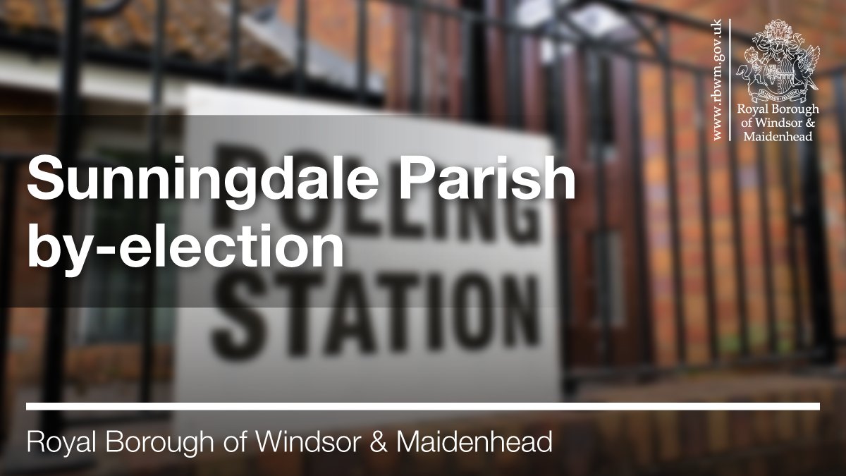 🗳️Reminder: If you live in the Sunningdale Parish, a by-election is being held today over one vacant seat on the parish council. There are two candidates and polls close at 10pm. Remember to bring suitable photo ID if voting in person at a polling station. orlo.uk/GIUuB