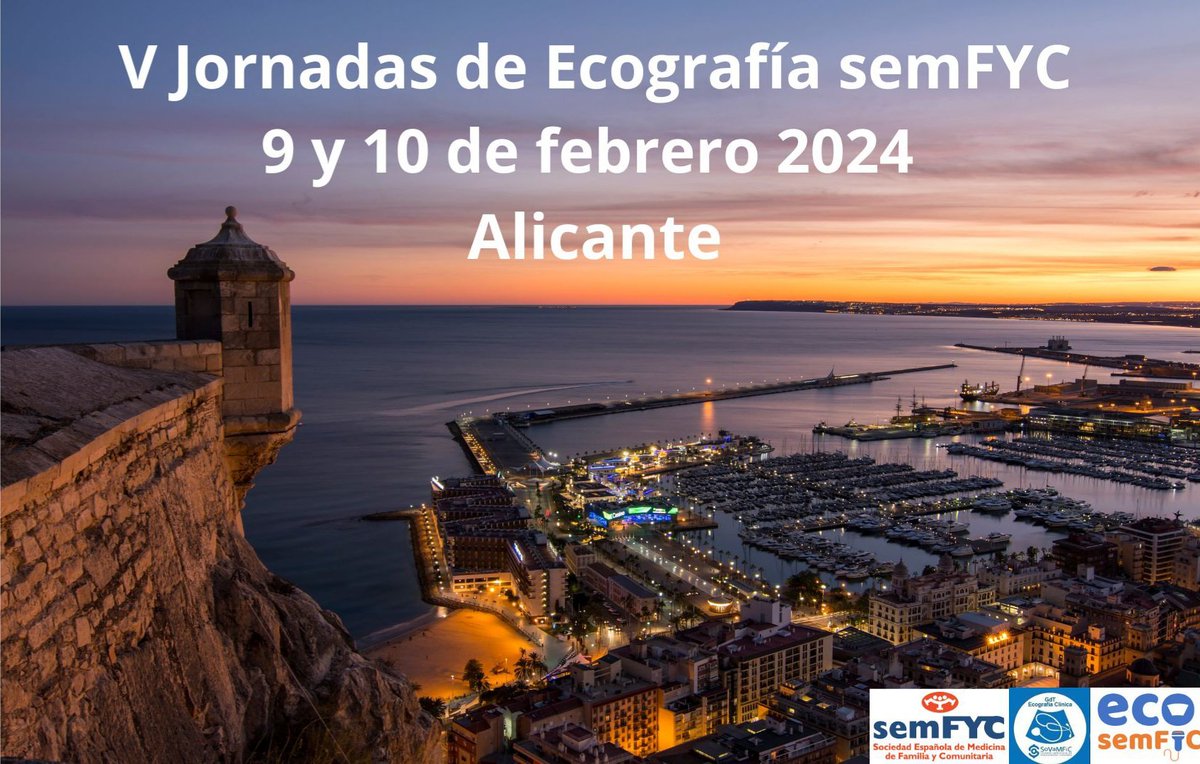 Este año en Alicante!!!! Apúntate!!! Para aprender, compartir experiencias, seguir avanzando en ecografia en AP 
IMPRESCINDIBLES. <a href="/SoVaMFiC/">SoVaMFiC #RazonesParaSer</a> <a href="/resis_semFYC/">Residentes semFYC + S</a> <a href="/semfyc/">semFYC</a> <a href="/EcosemfyC/">EcosemFYC</a> <a href="/ResiSoVaMFic/">Vocalía de Residentes y JMF de SoVaMFiC</a>