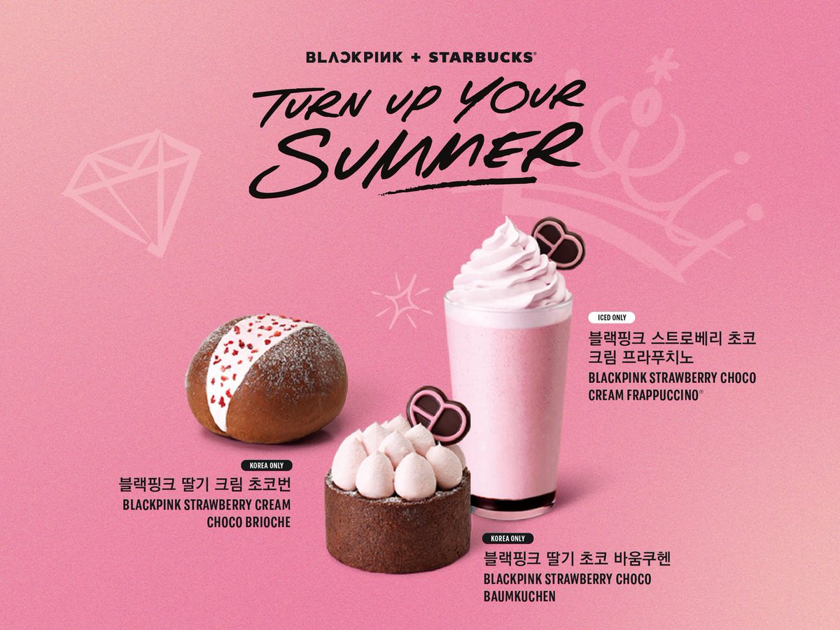 PopCrave's tweet photo. Starbucks announces special collaboration with #BLACKPINK for nine countries with stores in Asia.

The BLACKPINK x Starbucks collaboration begins on July 25 and will run until the end of August. https://t.co/8FAuCKUrJY