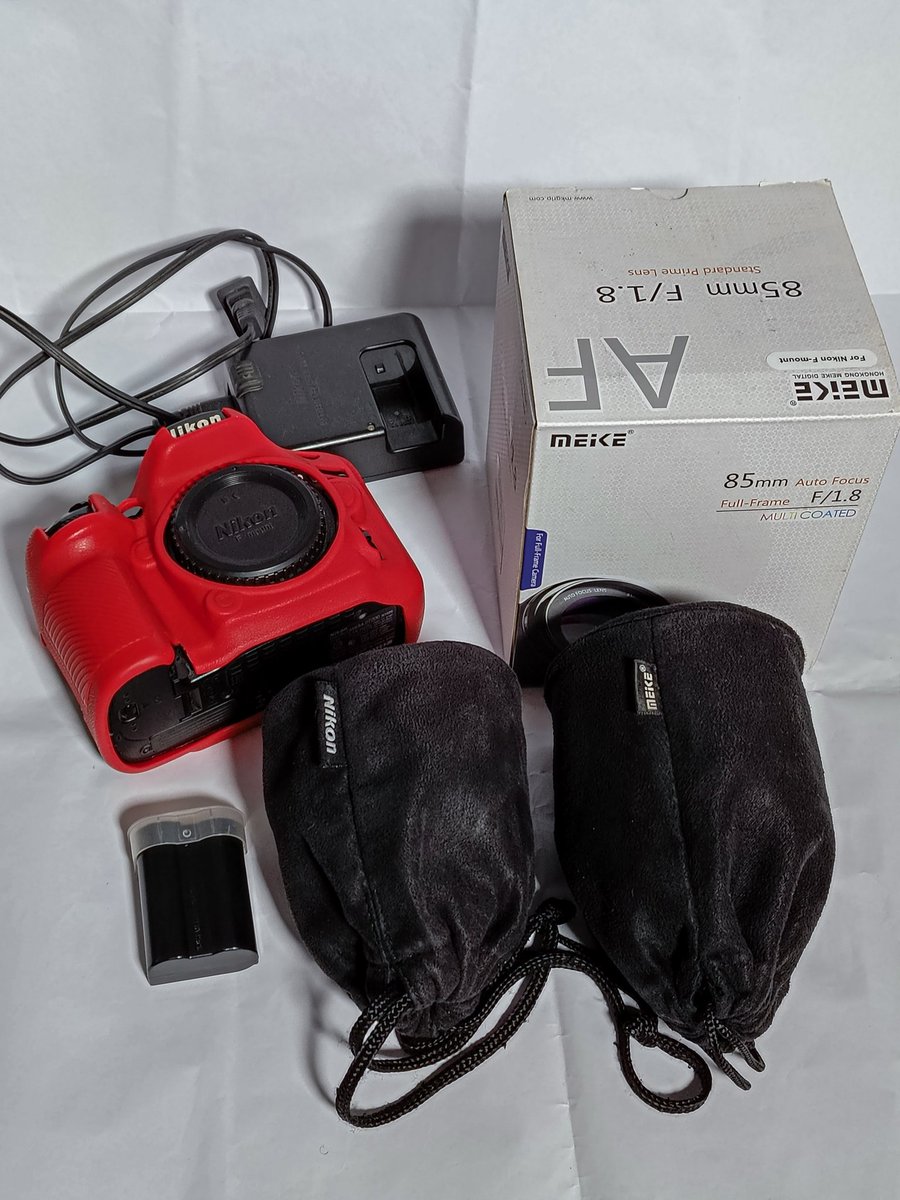 arowolo_fatai's tweet photo. For Sale, fairly used Camera and Lenses.
All in very good condition
- Nikon D7200 Camera with one Battery, Charger and Red Rubber Case.
- Nikon 35mm F1.8 DX lens
- Meike 85mm F1.8 lens for Nikon

Price- N550k (all items)
Seller @arowolo_fatai
DM if interested
Available as seen https://t.co/i2eZ1A2fgx