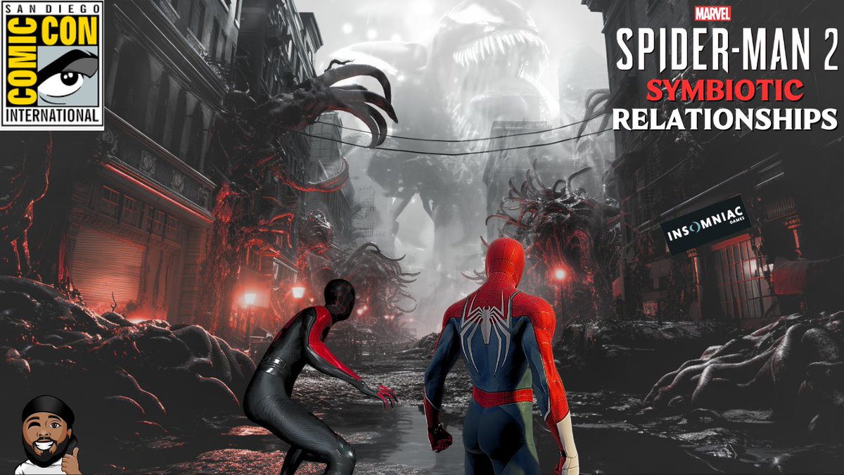 sadotthegamer's tweet photo. 🕷️"YES....WE WILL..." 🕸️

Insomniac is taking over #SDCC2023 

The Marvel's Spider-Man 2 Symbiotic Relationships Panel is happening at 2:30PM PT in Hall H

Join me live on my channel and react to all the updates!

#DuragNation #BeGreaterTogether https://t.co/OiqrgSt9UQ