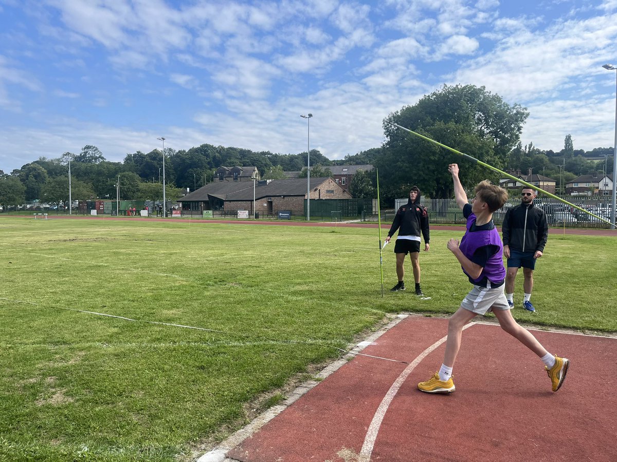 Field events in full swing… long jump, high jump and javelin! Sun starting to break through too ☀️ <a href="/WMount/">Whitcliffe Mount</a>