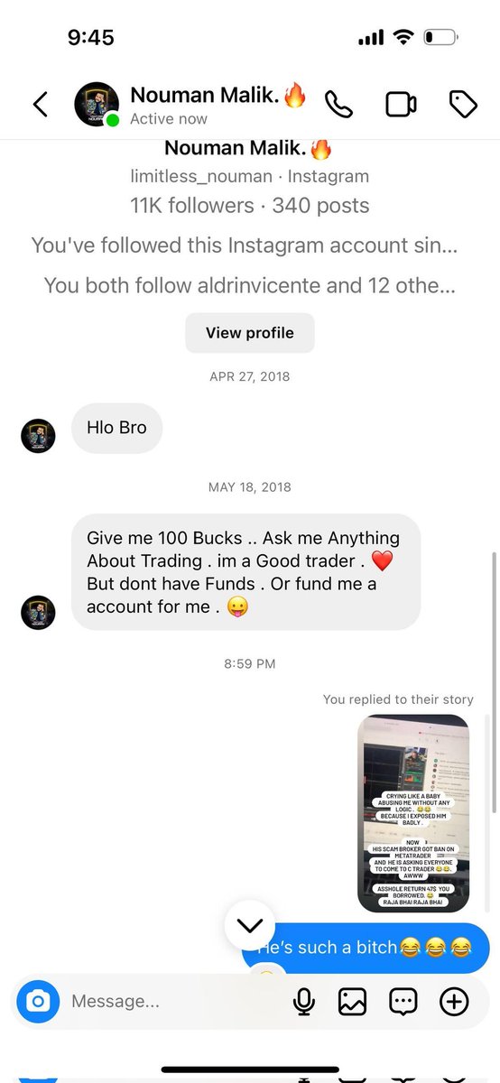 Thread 🧵 A glance from my trading journey . My Dm from 2018 to @realjaypelle . Asking him to give me 100$ . Or a Account . Same like many texts i receive everyday . 2018 Was The Hardest Time Of My Life . Had 0 $ In Pockets . Huge Debts . But Millions $ Mindset