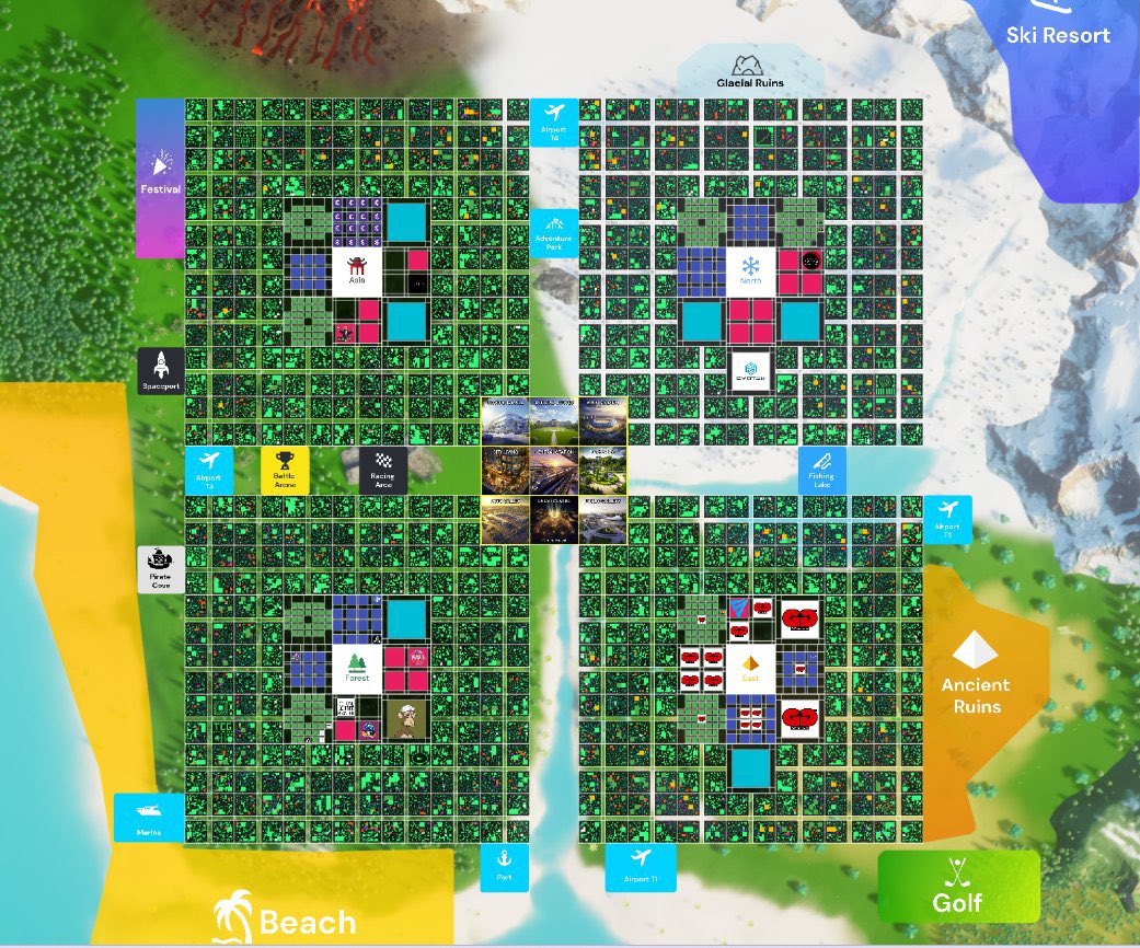 PlayTCGWorld's tweet photo. Our new map includes many exciting updates & changes that will benefit all players & their gaming experience. 

🟩 Old map vs. New map below! 

TCG World is constantly evolving & embracing the future. 

Adventure awaits, & it's grander, 
bolder, & more captivating than ever. 

Added places: Central City, Glacier Ruins, Beach port, Pirate Cove.