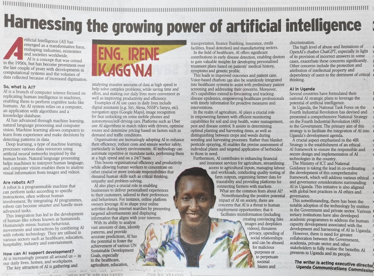 Following my article on 5G, a tweep requested that I do one on Artificial Intelligence (AI). This would have best been done as a book but here is a brief to provide an insight on the matter &amp; why it is trending as a hot topic internationally. Technology as a means to SDGs success