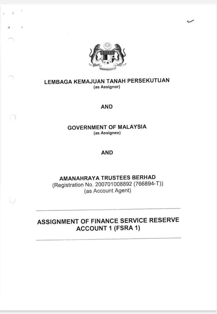 PASPusat's tweet photo. Baru sekejap tadi Perdana Menteri menyiarkan sebahagian dokumen yang dikatakan perjanjian pelupusan RM8.3 bilion hutang peneroka FELDA.

(1/8) https://t.co/O2iYxmY1eZ