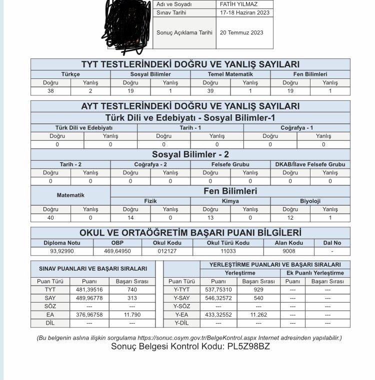 Bugün bir şey başardım 
#yks2023 #açıklandı #ösym