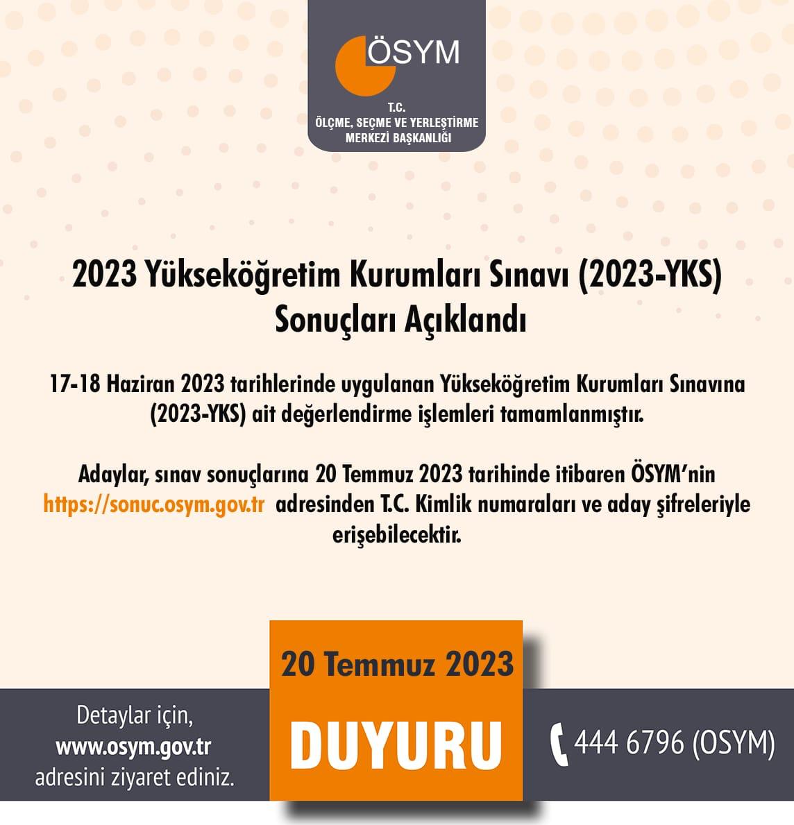 FenVergili's tweet photo. 2023 Yükseköğretim Kurumları Sınavı (2023-YKS) Sonuçları Açıklandı

https://t.co/4tFXbDhmdW https://t.co/DO4lc1Wcwr