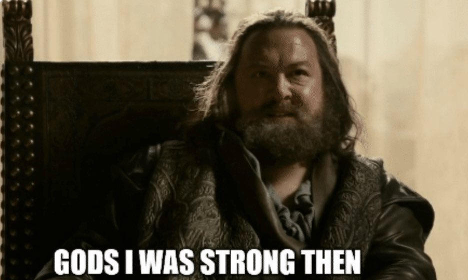 I don't think anything has made me feel as old as starting to button-mash and my thumb immediately crying out in pain, and now lingering soreness an hour later.
How the mighty have fallen.