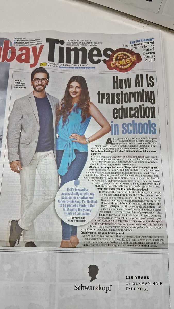 Shailen90639332's tweet photo. #howAItransformingeducationinSchool
#HarSchoolDigital
#Ed5
#DeepTech https://t.co/Pkj3MpRDin