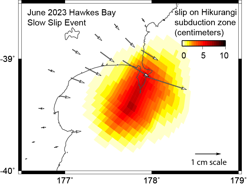 Eagle-eyed visitors to our website will have spotted a slow-slip earthquake (SSE), that our GNSS instruments have located near Hawkes Bay during the month of June. Today we give an update on what’s been happening beneath our feet.  👀👇geonet.org.nz/news/2oHVPr6zp…   #eqnz