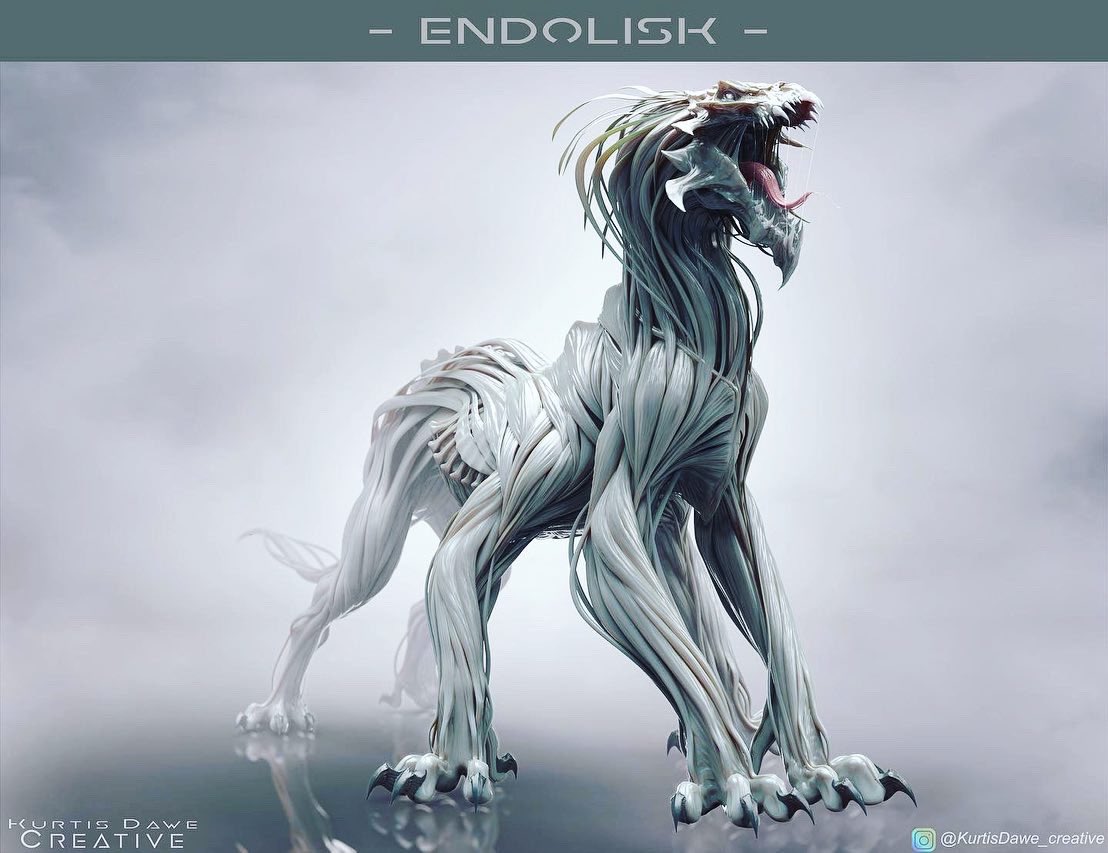 Im calling this it a Endolisk, Inspired by the Deviants in the Marvel movie The Eternals which i helped design for the movie. Im in a battle with AI as are so many other artists so the support is well appreciated :)

Instagram: lnkd.in/gkYdtMDt
<a href="/kurtisdawe/">Kurtisdawe_creative</a>