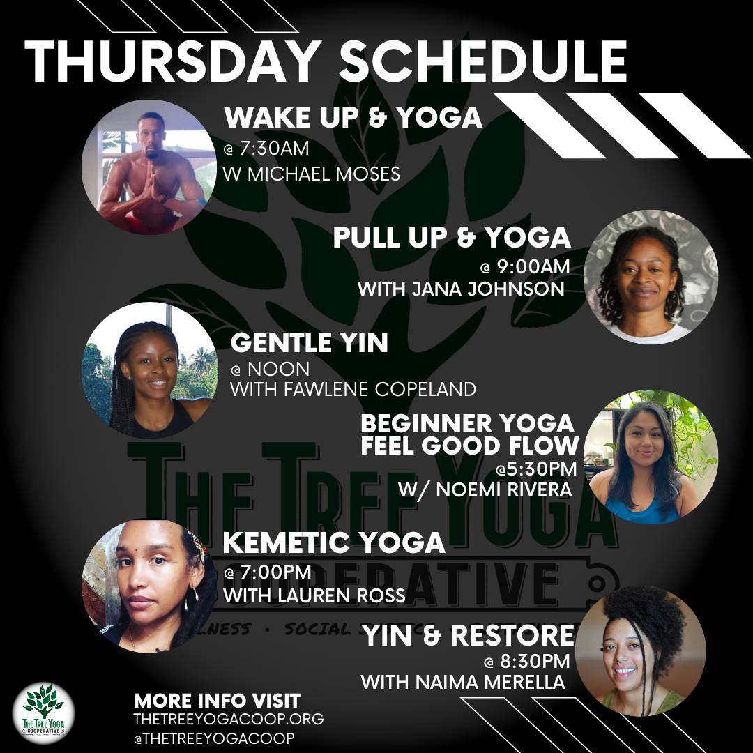 Wake up to yoga or get restored with yoga before bed. You can't beat the intro rate of $39 for 1 month of unlimited yoga. Plus, our rates beat any corporate or alienating studios. Support your own all while strengthening and stretching your own mind and body. Come to The Tree!