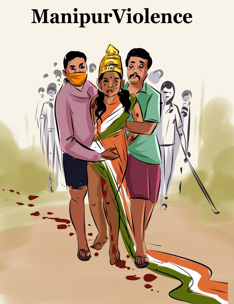 picman_29's tweet photo. If you are still silent, then a big Salute to the Uneducated force &amp; media spokespersons @aajtak @ndtv @abplive  
Where are you..?? Mr PM @narendramodi
Mr HM @AmitShah Mrs NCW @smritiirani Mr Spokesperson..!!@amitmalviya @BJP4India
#ManipurViolence #shameless #Kuki #Manipur https://t.co/K68fACsYKN