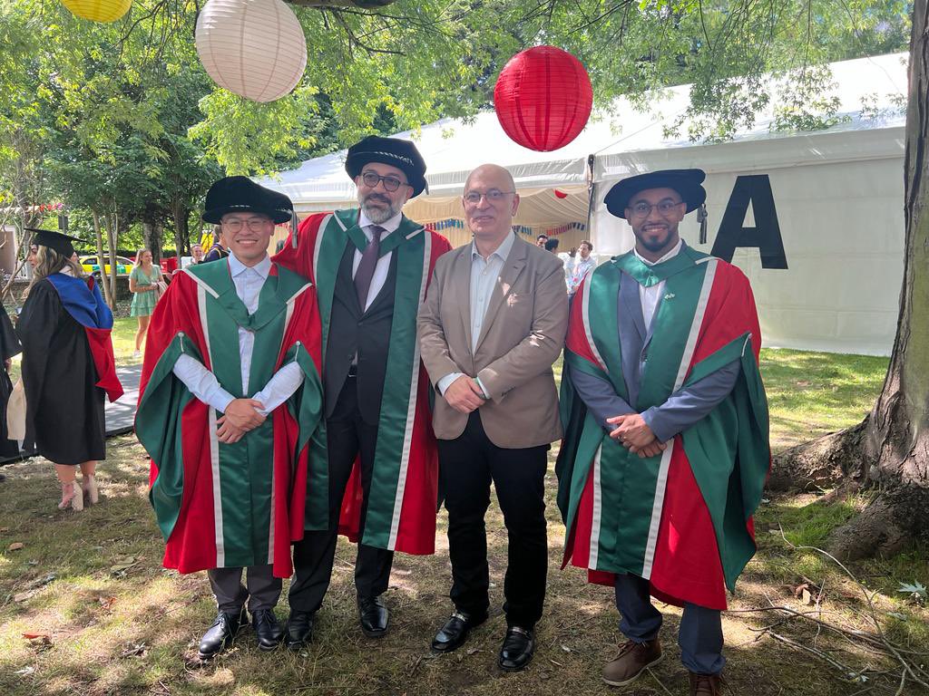 It was a wonderful day yesterday attending the <a href="/WSofArchi/">Welsh School of Architecture</a> graduation ceremony and have a chance to congratulate some of my PhD students. What an amazing achievement. <a href="/dodescape1/">Dr.Abdulrahman Alymani 🇸🇦🇺🇸🇬🇧</a>, <a href="/THE_anas_hosney/">Anas M.Hosney Lila</a> , Bo Lin