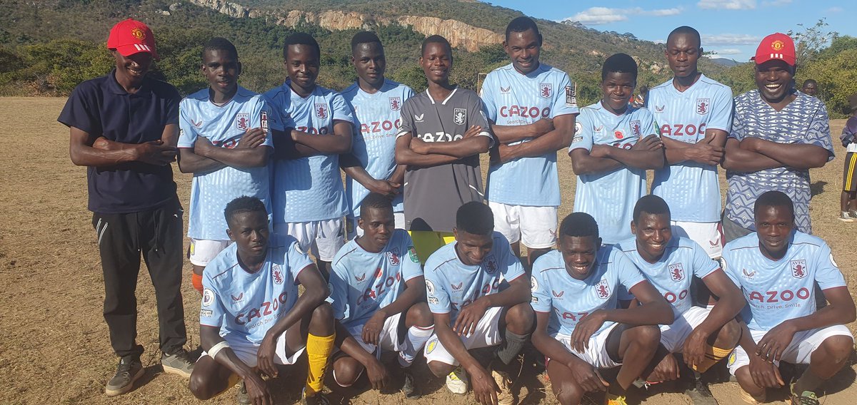 henrychitsenga's tweet photo. Nyadowa Football Club Nyanga North Zimbabwe. The players were so excited to play putting @AVFCOfficial kit which was donated by @KitAid. I like supporting community Football. There are 4 teams playing for the Chitsenga Foundation Cup. 500usd is to be shared among the 4 teams. https://t.co/ob6Avtsr5d