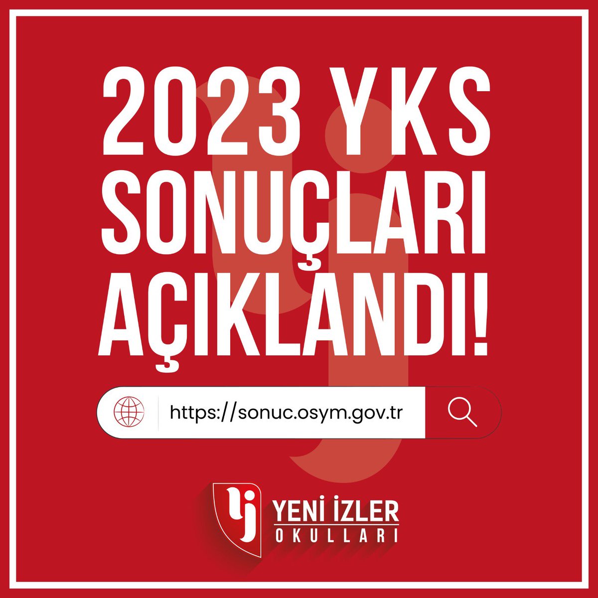 2023 YKS SONUÇLARI AÇIKLANDI! 
#yeniizlerokulları 
#yks2023 
#ykssonuçları