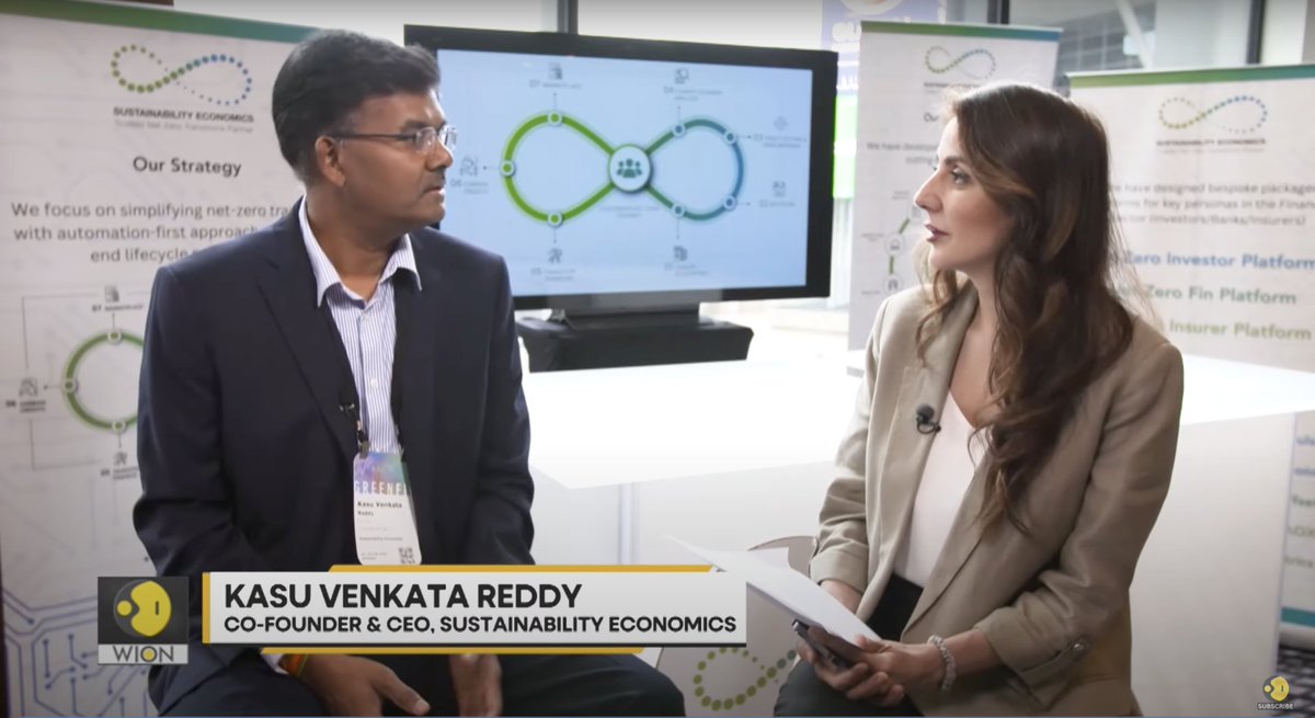Watch our CEO and Co-founder speak with
@WIONews at the @GreenBiz summit in Boston, MA.  

youtube.com/watch?v=AqU4n8…

#Greenfin23 #sustainabilityeconomics #climatechange #netzero #Boston