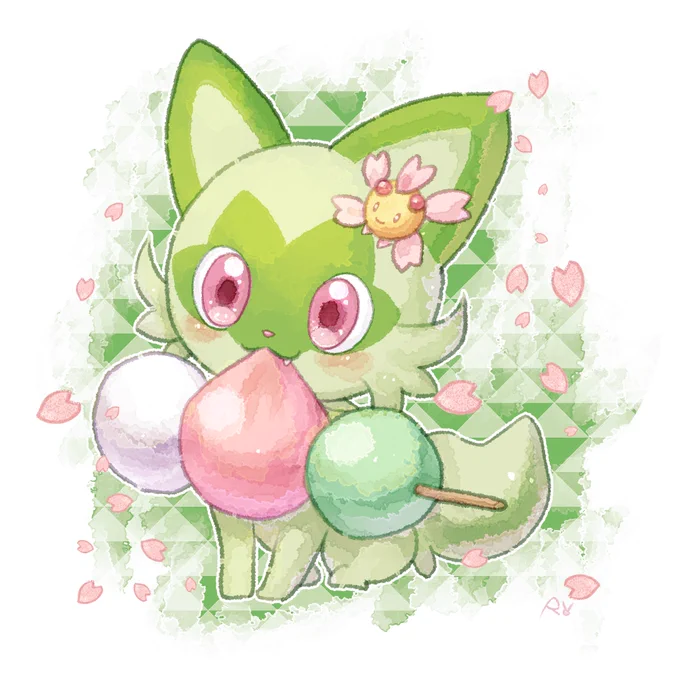 ポケモンWCS2023のニャオハが可愛すぎる〜〜ニャオハッモチモチ #ポケモン