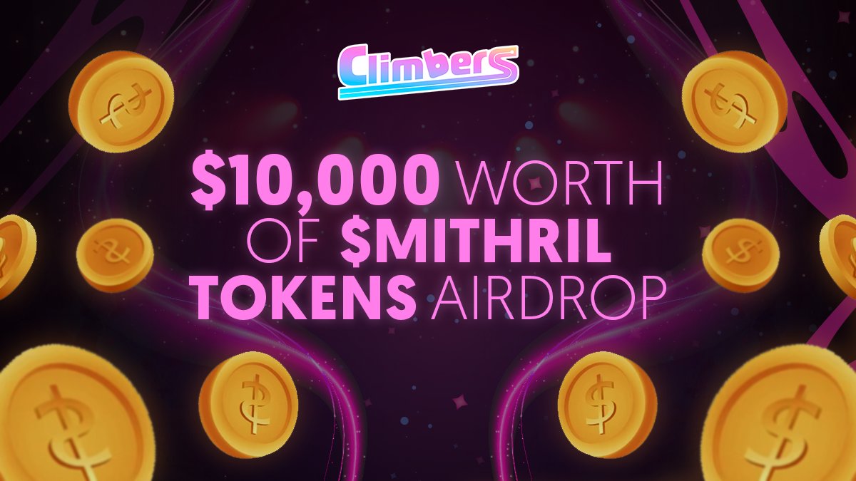 🔥 Get ready, Climbers is bringing an exhilarating Airdrop! 💰💫

🎁 Reward Pool: $10,000 worth of $Mithril
💵 Per Participant: $5 in $Mithril
👥 Per Referral: $2 in $Mithril

Mark your calendar! 📆
🔹Airdrop: July 20-30, 2023

Links &amp; more info 🔗👇
reddit.com/r/ClimbersShow…