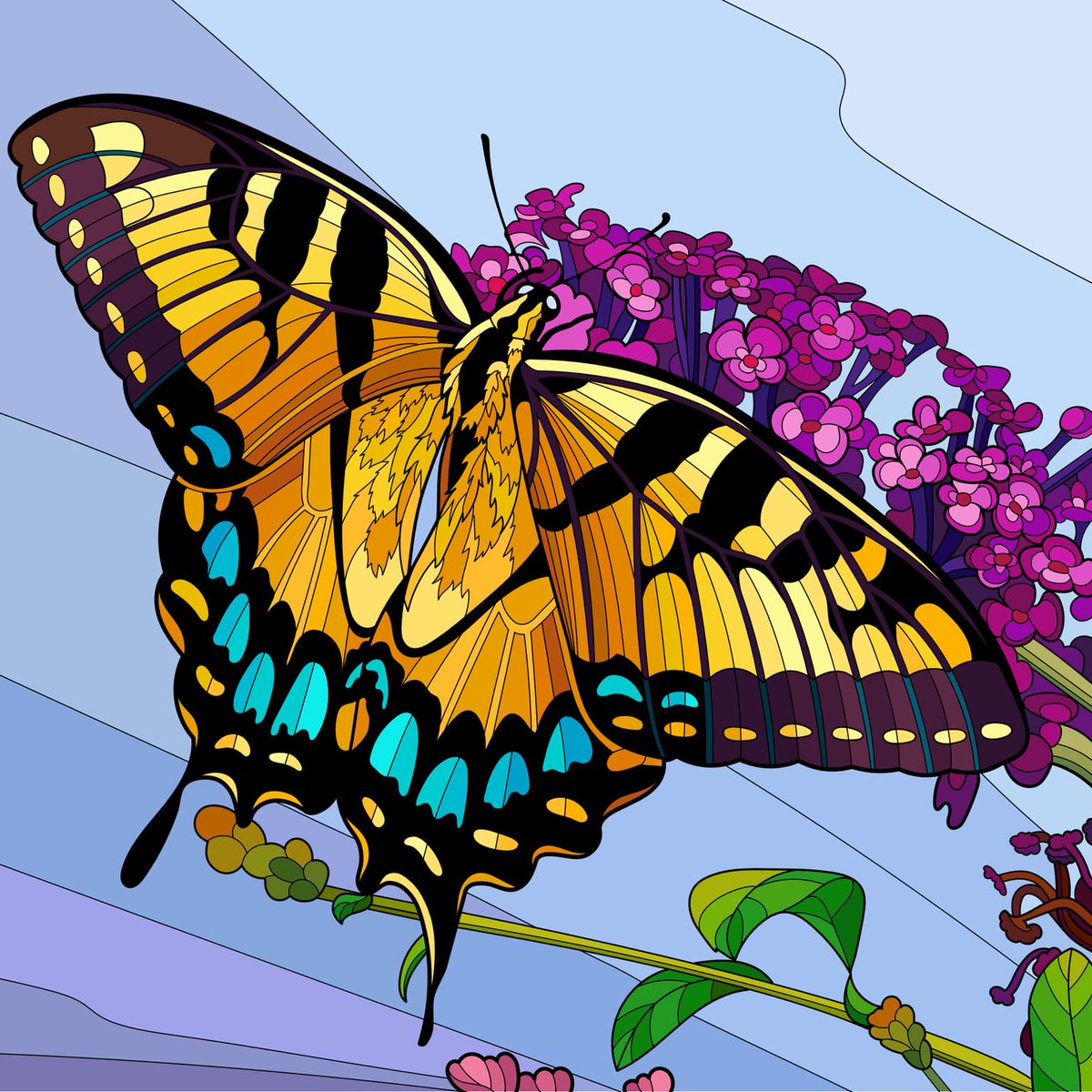 FireIsBorn3's tweet photo. I felt depressed and ill today from my #mecfs and #LongCovid struggles... then started coloring butterflies - some effects r below. I felt happier.
#freshlycolored #madeinbed
#coloArT by your humble #colorAnT https://t.co/4t5rEGUpl7