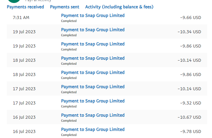 Snapchat charges small amounts every time, why they don't have the option to deposit the amount in bulk? Every time bank calls me to confirm is it really me using this card connected to Paypal? 

#snapchat #snapchatads #snapchatmarketing #socialmediamarketing #SMM