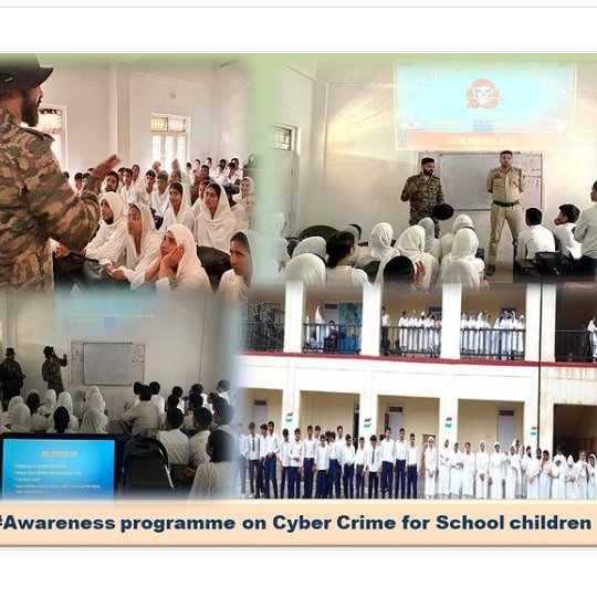 KhushhalRamban's tweet image. #Awareness #Programe on Cyber #Crime for #Children
#Indian #Army #carried out an #awareness #campaign #against #Cyber #Crimes for #School #Children #studying in #remote #areas of #District #Ramban.