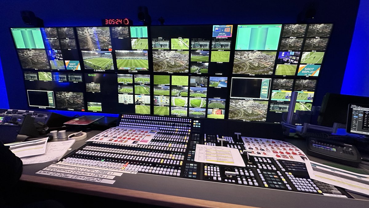 JordiAlfaro's tweet photo. Here we go! Opening ceremony and the first game of the Women’s World Cup, New Zealand vs Norway!!! Remotely from a HUB in Sydney. 25 cameras on HD HDR. 

#FIFAWomensWorldCup #broadcast https://t.co/qhSPRfxgMr