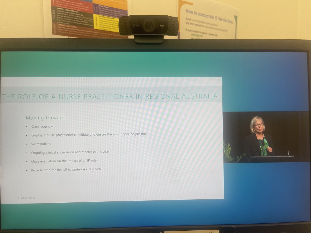 ⁦<a href="/TOGAANZ/">Thoracic Oncology Group of Australasia</a>⁩ ASM 2023. Excellent talk from Katrina West highlighting the importance of NPs. I totally agree that NPs are highly valued members of the village and we need more of them!