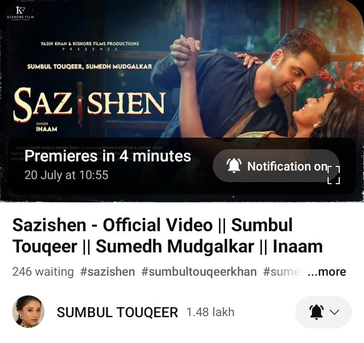 Just few mins and finally we will see the magic of SumSum 😭🔥

Link :- youtu.be/GaCcW5wCnk8

#SumbulTouqeerKhan
#SumbulSquad #Sazishen #SumedhMudgalkar