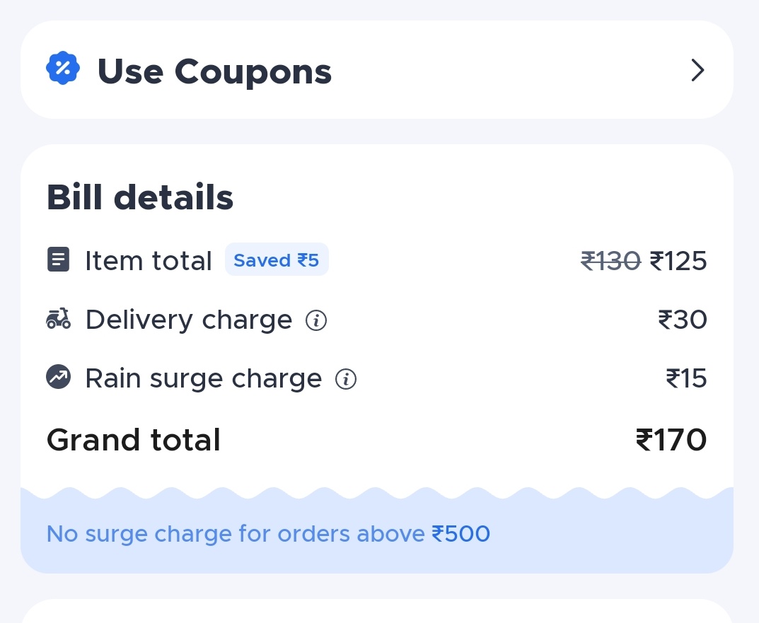 smitpobaru's tweet photo. Is rain man made ??? @letsblinkit 
Why do I have to pay delivery charges + rain surge charges . And there was no rain when these charges were to be paid . https://t.co/5tofFCu3Cr