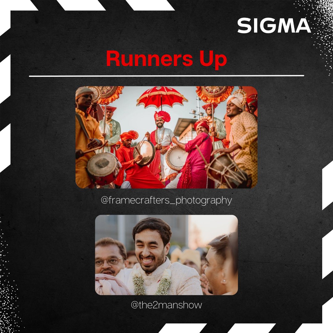 Sigma_India's tweet photo. And the result of the SIGMA 3-Round Mega Wedding Photography Contest is here! :)
Congratulations to #SIGMAgraphers Shubho Biswas, Framecrafters_Amit & Shraddha, and Aman Jaiswal for capturing beautiful wedding moments.
#SIGMAIndia #sigmaphotoindia #SIGMAContest https://t.co/Ay70y9551V
