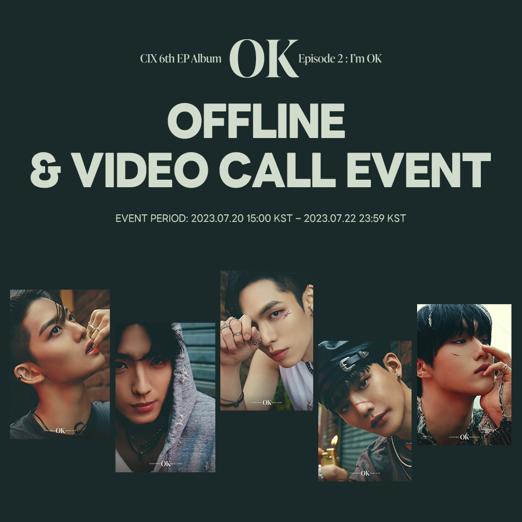stylekoreanblog's tweet photo. CIX - 6th EP Album [OK Episode 2 : I'm OK] FANSIGN EVENT✨

Apply By
~7/22 23:59 KST

🇰🇷https://t.co/o1W5LM5kx4
🌍https://t.co/wtretTPNmf
🇯🇵https://t.co/jDPAleofjX
🇺🇸https://t.co/0aHO8r6mlS
Q10
https://t.co/kN1Ruq3k07
https://t.co/H7vBywKGaz

#CIX #STYLEKOREAN https://t.co/sm07jvawE4