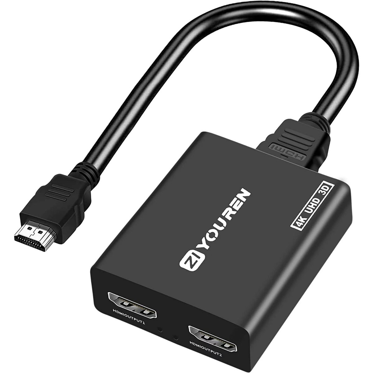 sandmax24's tweet photo. @MasterWayneTV You need an hdmi splitter brother. Basically a box that duplicates 1 HDMI and turns it into 2. 1 of them goes goes onto your second screen with full game and the other goes into the capture card for obs. Your headphones connected to your pc as always so you hear everything. https://t.co/NoYRR6A2yt