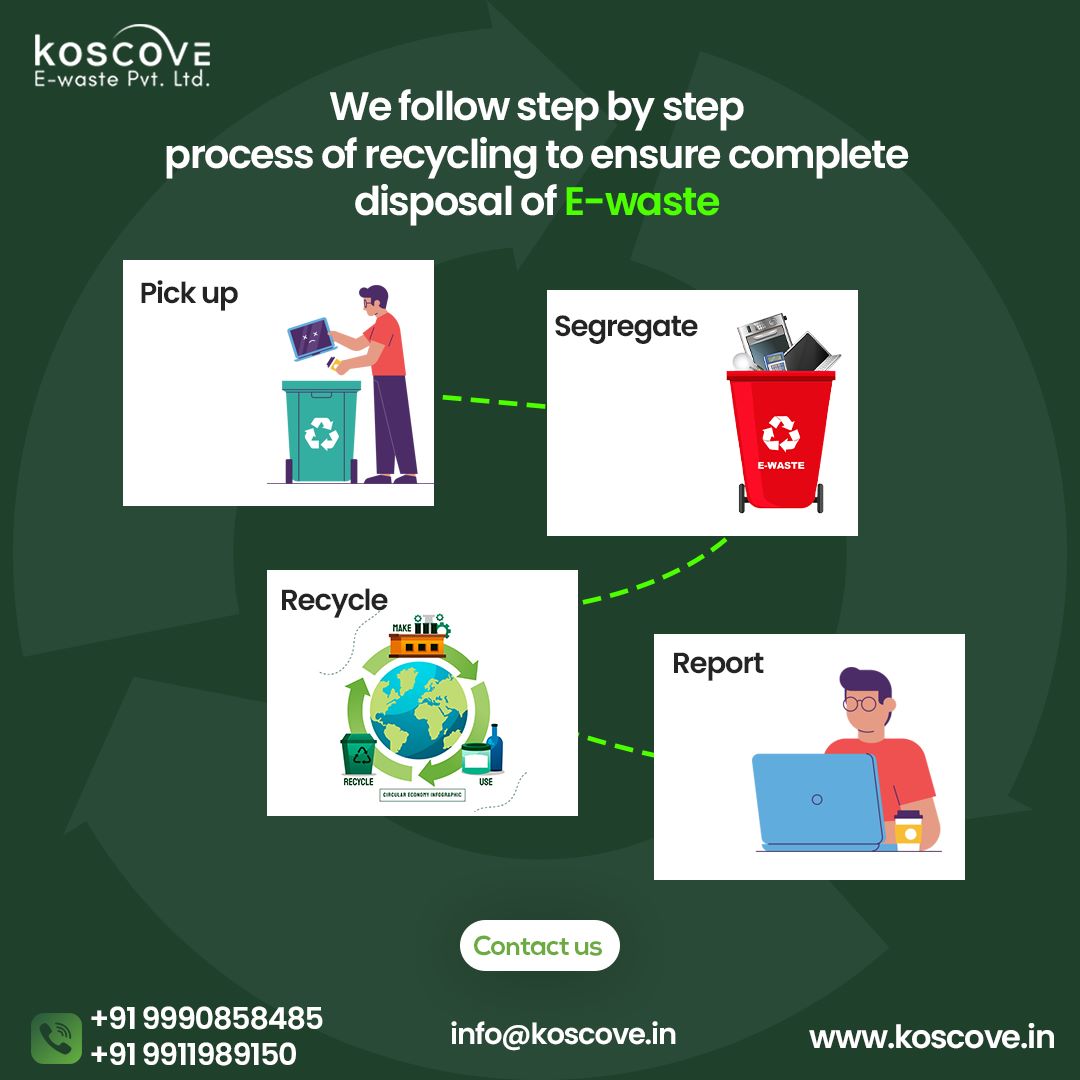 EKoscove's tweet photo. Join us as we pave the way for responsible recycling of E-Waste, one step at a time. 🌱💡

For more information contact us
Call on +919990858485, +919911989150
Visit at – https://t.co/Flem9MA7e9

#ewasterecycling #stepbystepprocess #completedisposal #recycleelectronics https://t.co/cw4VmXjZoU